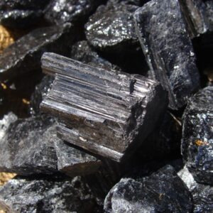 Black Tourmaline Tumbled/Rough