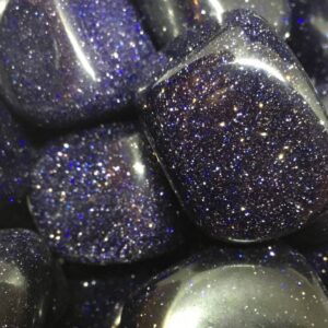 Blue Goldstone Tumbled
