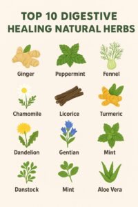 Top 10 Digestive Healing Natural Herbs